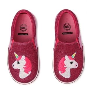 Wonder Nation Glittery Pink Unicorn Sneakers Toddler Size 11